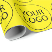 プロフェッショナルカスタム会社ロゴビジネスイエロー ラッピングペーパー (ロールコーナー)