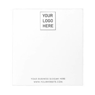プロフェッショナルカスタム会社ロゴビジネスホワイト ノートパッド