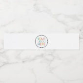 プロフェッショナルカスタム会社ロゴビジネスホワイト ペットボトルラベル (シングルラベル)