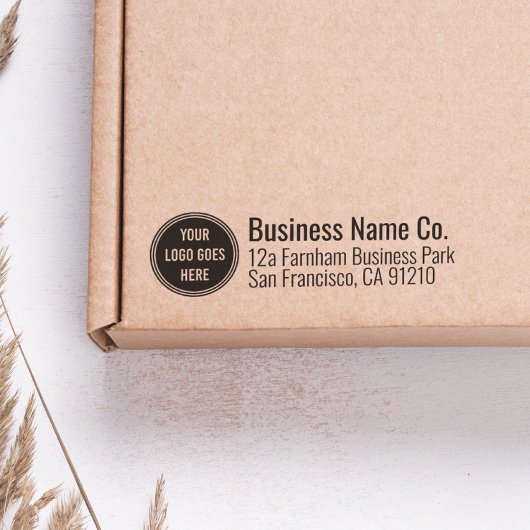 プロフェッショナルカスタム会社ロゴ差出人住所 セルフインキングスタンプ