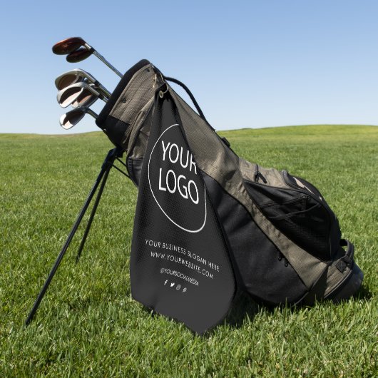 プロフェッショナルカスタム会社ロゴ文字事業 ゴルフタオル (グリーン)