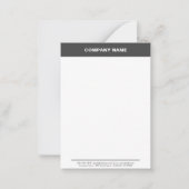 プロフェッショナルカスタム会社名フォトブランド ノートカード (正面)