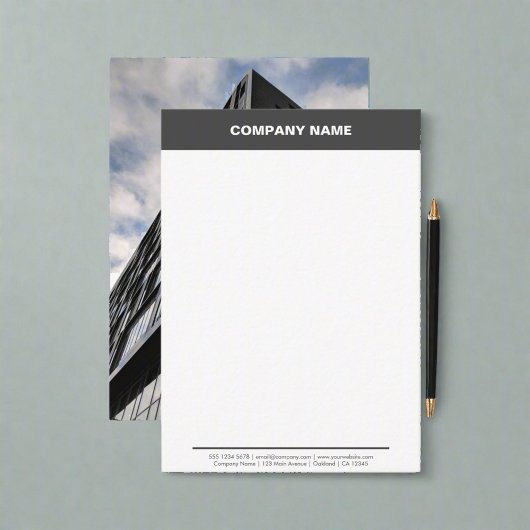 プロフェッショナルカスタム会社名フォトブランド ノートカード