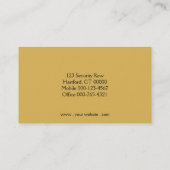 プロフェッショナルカスタム写真QRコード名刺 名刺 (裏面)