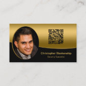 プロフェッショナルカスタム写真QRコード名刺 名刺 (正面)