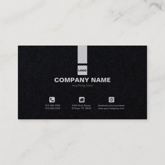 プロフェッショナルカスタム名刺ロゴデザイン 名刺 (裏面)