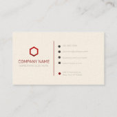 プロフェッショナルカスタム名刺ロゴデザイン 名刺 (裏面)