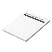 プロフェッショナルカスタム所得追跡者 ノートパッド (回転)