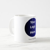 プロフェッショナルカスタム文字ロゴコーヒー コーヒーマグカップ (正面左)