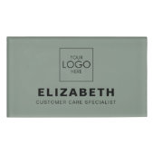 プロフェッショナルカスタム磁気名バッジ（ロゴ付き） 名札 (正面)