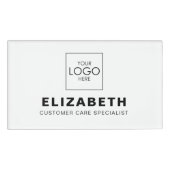 プロフェッショナルカスタム磁気名バッジ(ロゴ付き) 名札 (正面)