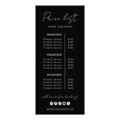 プロフェッショナルカスタム製品サービス価格表 ラックカード (正面)