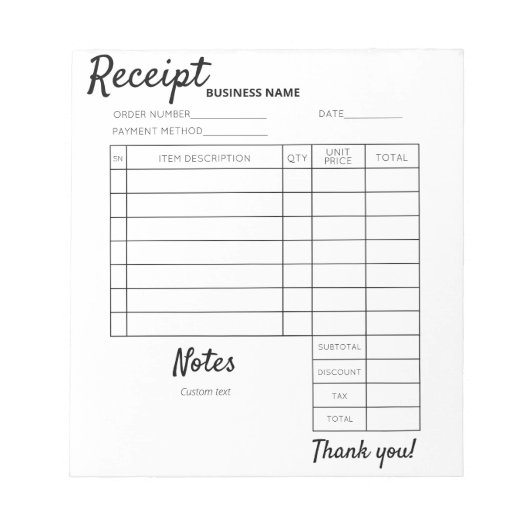 プロフェッショナルカスタム証券 ノートパッド (正面)