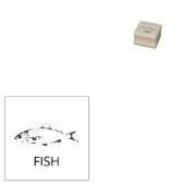 プロフェッショナルカスタム魚結婚の食事の選択 ラバースタンプ (押印)
