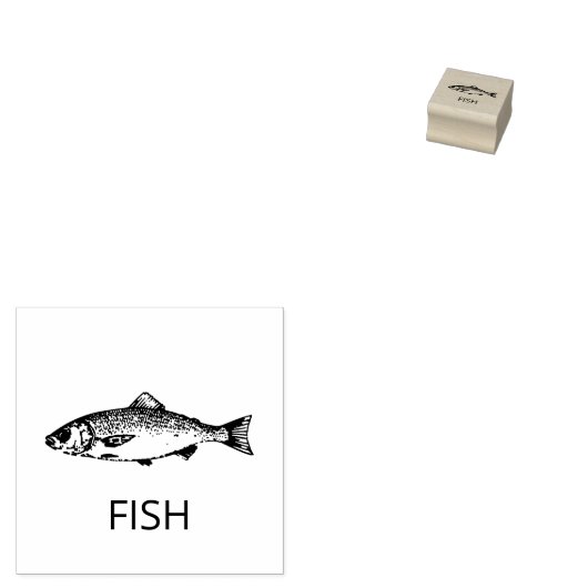 プロフェッショナルカスタム魚結婚の食事の選択 ラバースタンプ (押印)