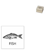 プロフェッショナルカスタム魚結婚の食事の選択 ラバースタンプ (押印)