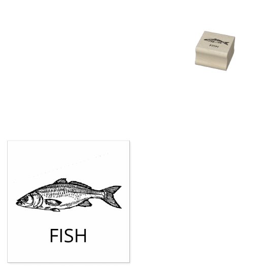 プロフェッショナルカスタム魚結婚の食事の選択 ラバースタンプ (押印)