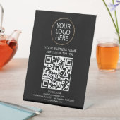 プロフェッショナルカスタムQRコードビジネスロゴ文字 台座サイン (インサイチュ)