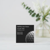 プロフェッショナルカッコいいゴルフテーマ スクエア名刺 (スタンド正面)
