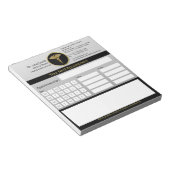 プロフェッショナルカドゥセウス金ゴールド医療アポイントメント ノートパッド (アングル)