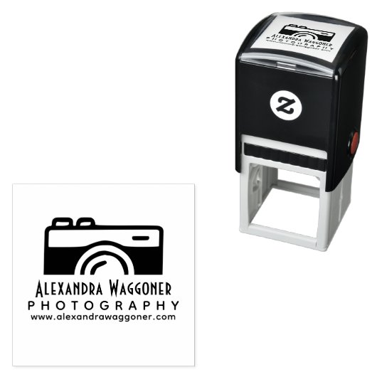 プロフェッショナルカメラカメラ#1ビジネスロゴ セルフインキングスタンプ (インサイチュ)