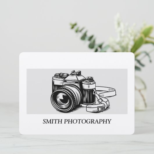 プロフェッショナルカメラフォトグラファーのギフト証明書 (スタンド正面)