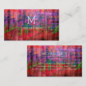 プロフェッショナルカラフルウッドモノグラム#2 名刺 (正面/裏面)