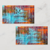 プロフェッショナルカラフルウッドモノグラモダンム 名刺 (正面/裏面)