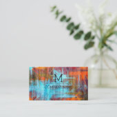 プロフェッショナルカラフルウッドモノグラモダンム 名刺 (スタンド正面)