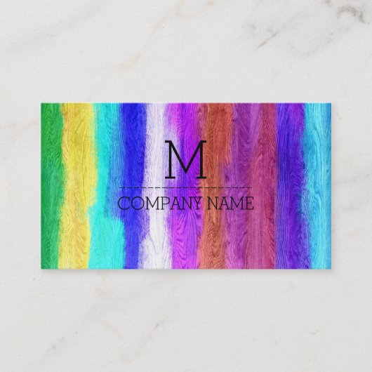 プロフェッショナルカラフルウモダンッドモノグラム#19 名刺 (正面)