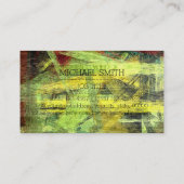 プロフェッショナルカラフルウモダンッドモノグラム#2 名刺 (裏面)