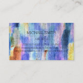 プロフェッショナルカラフルウモダンッドモノグラム#4 名刺 (裏面)