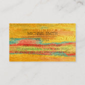 プロフェッショナルカラフルウモダンッドモノグラム#5 名刺 (裏面)