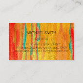 プロフェッショナルカラフルウモダンッドモノグラム#7 名刺 (裏面)