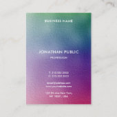 プロフェッショナルカラフルエレガントモダンテンプレート 名刺 (裏面)