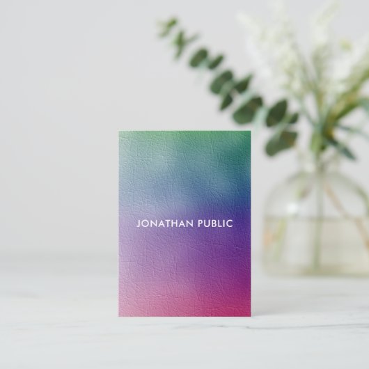 プロフェッショナルカラフルエレガントモダンテンプレート 名刺 (スタンド正面)