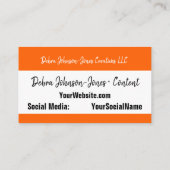 プロフェッショナルカラフルシンプルストライプの名刺 名刺 (裏面)