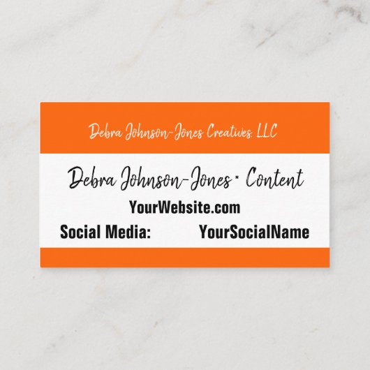 プロフェッショナルカラフルシンプルストライプの名刺 名刺 (裏面)