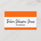 プロフェッショナルカラフルシンプルストライプの名刺 名刺 (正面)