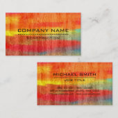 プロフェッショナルカラフルモダンウッドルック#11 名刺 (正面/裏面)