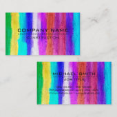 プロフェッショナルカラフルモダンウッドルック#18 名刺 (正面/裏面)