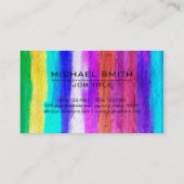 プロフェッショナルカラフルモダンウッドルック#18 名刺 (裏面)