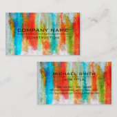 プロフェッショナルカラフルモダンウッドルック#19 名刺 (正面/裏面)