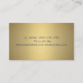 プロフェッショナルカラフルロータス金ゴールド 名刺 (裏面)