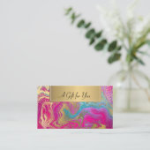 プロフェッショナルカラフル大理石金ゴールド紙吹雪 割引カード (スタンド正面)