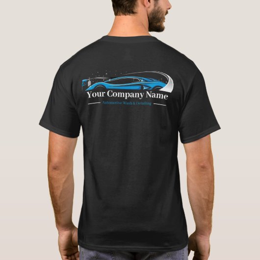 プロフェッショナルカーケア・洗車サービス Tシャツ (裏面)