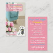 プロフェッショナルカーペット清掃サービス 名刺 (正面/裏面)