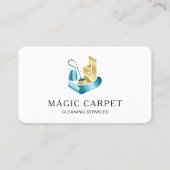 プロフェッショナルカーペット清掃及び床清掃 名刺 (正面)