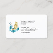 プロフェッショナルカーペット清掃及び床清掃 名刺 (裏面)