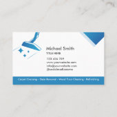 プロフェッショナルカーペット清掃及び床清掃B 名刺 (裏面)